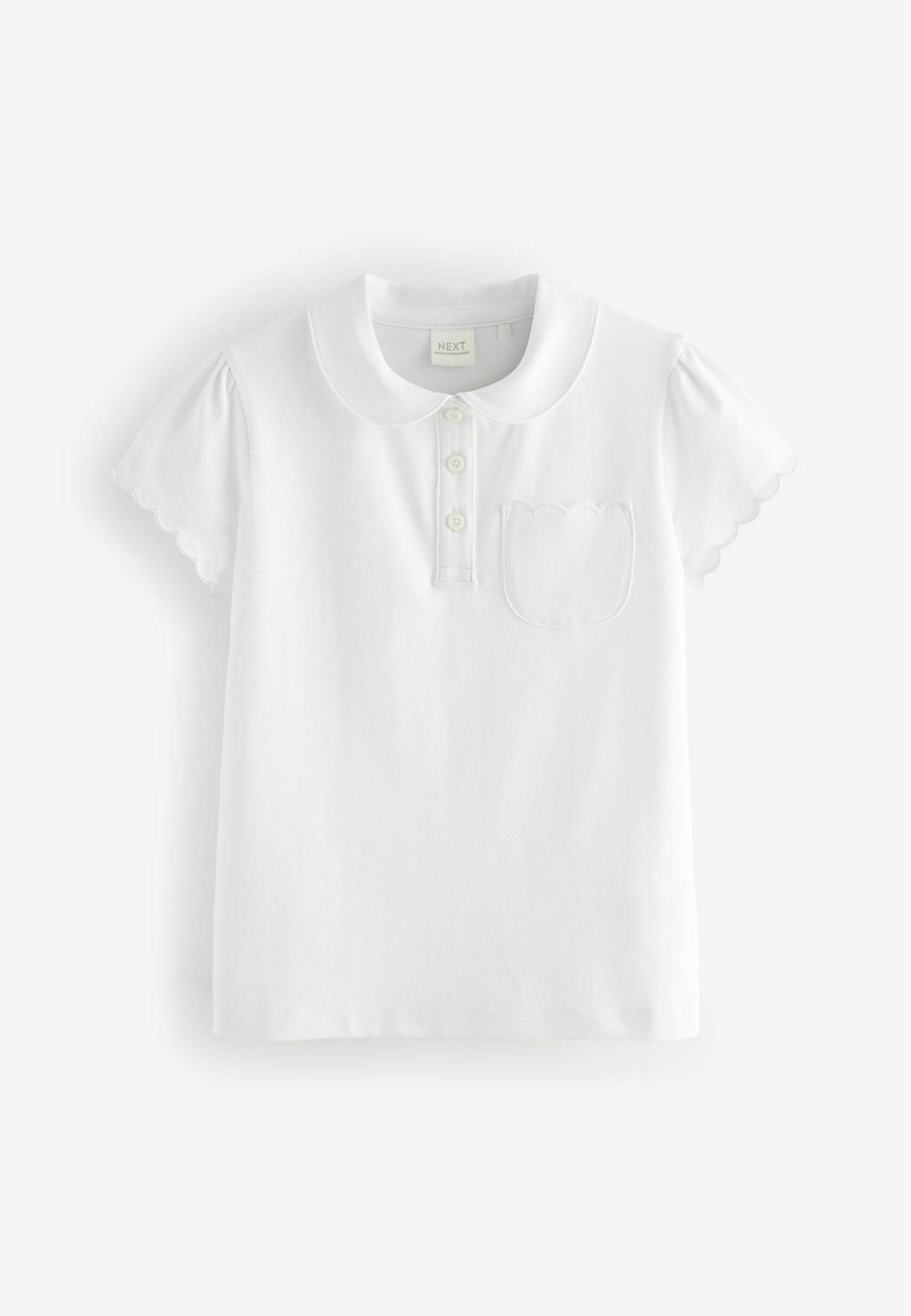 Базовая футболка RICH SCALLOPED 2 PACK REGULAR FIT Next, белый — фото 4