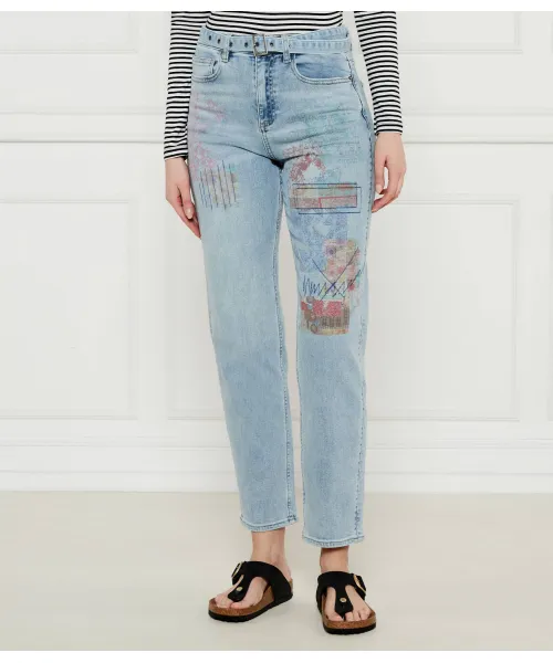 

Ковбойские джинсы Straight fit Desigual, синий