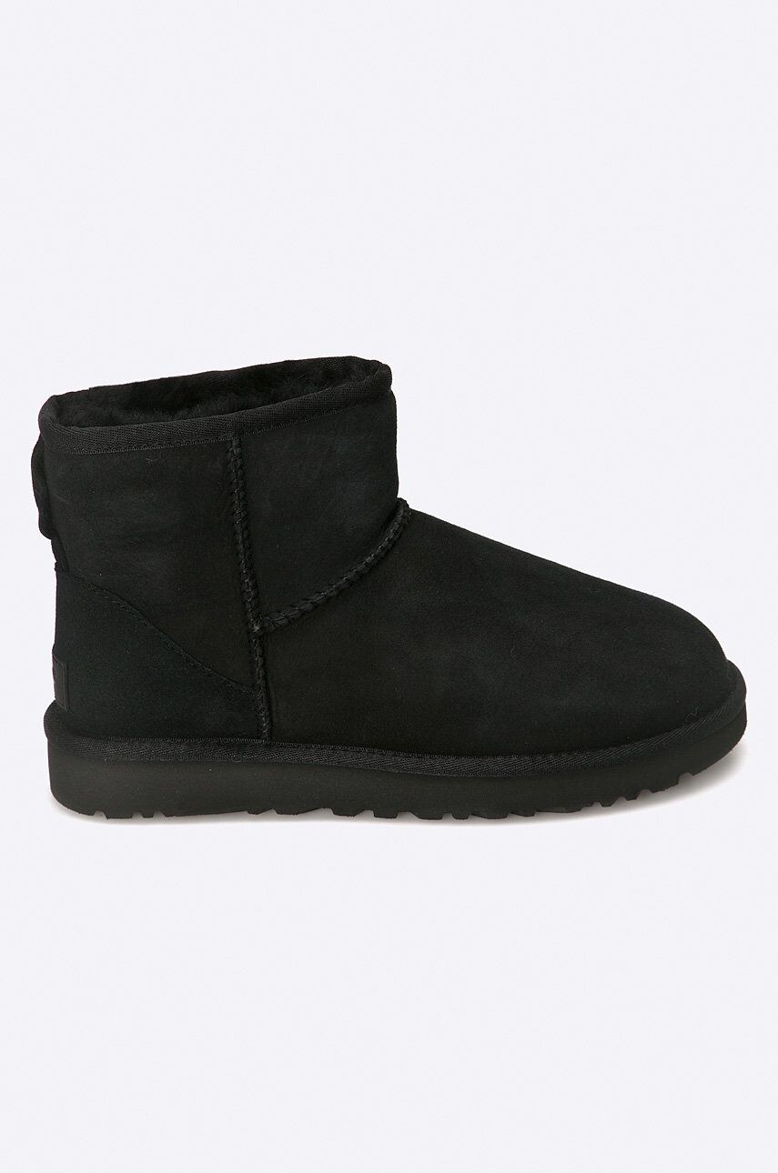 Ботинки замшевые UGG Classic Her/Mini II, черный