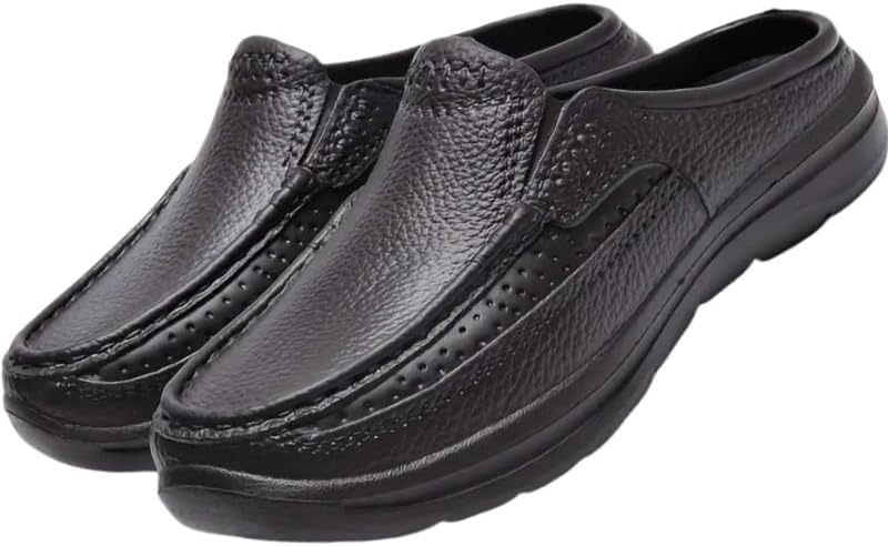 

Мужские летние сланцы для повара, работа, кухня, сандалии с противоскользящей подошвой, большого размера Clolinde, темно-коричневый