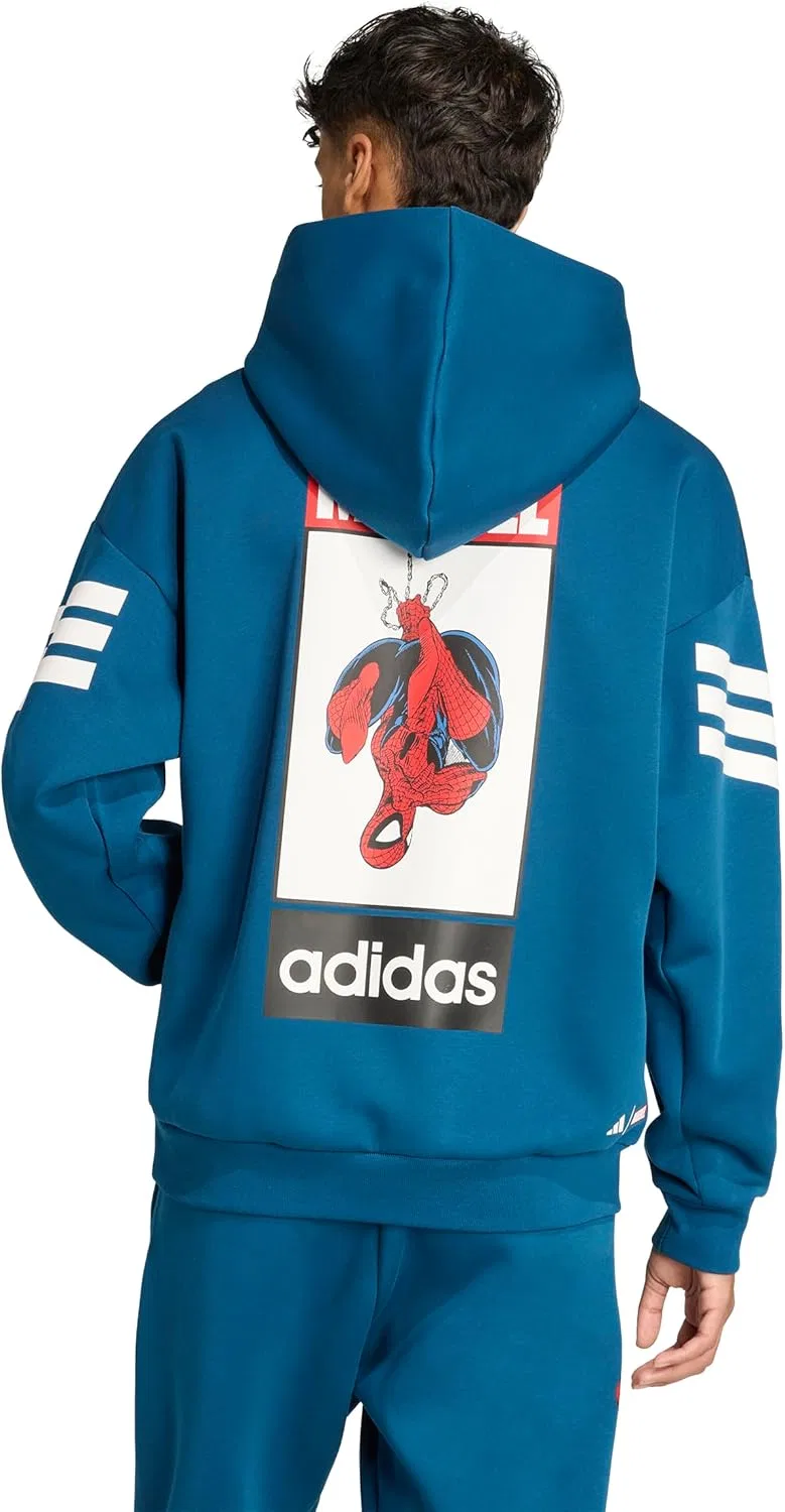 Толстовка Adidas Men's Marvel, синий — фото 3