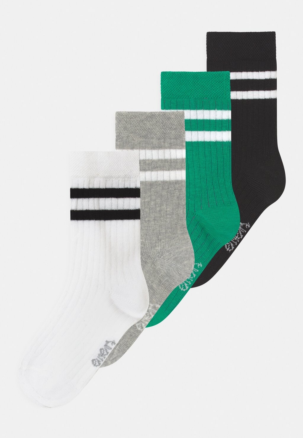 

Носки STRIPES 4 PACK Ewers, цвет white/black/green/grey