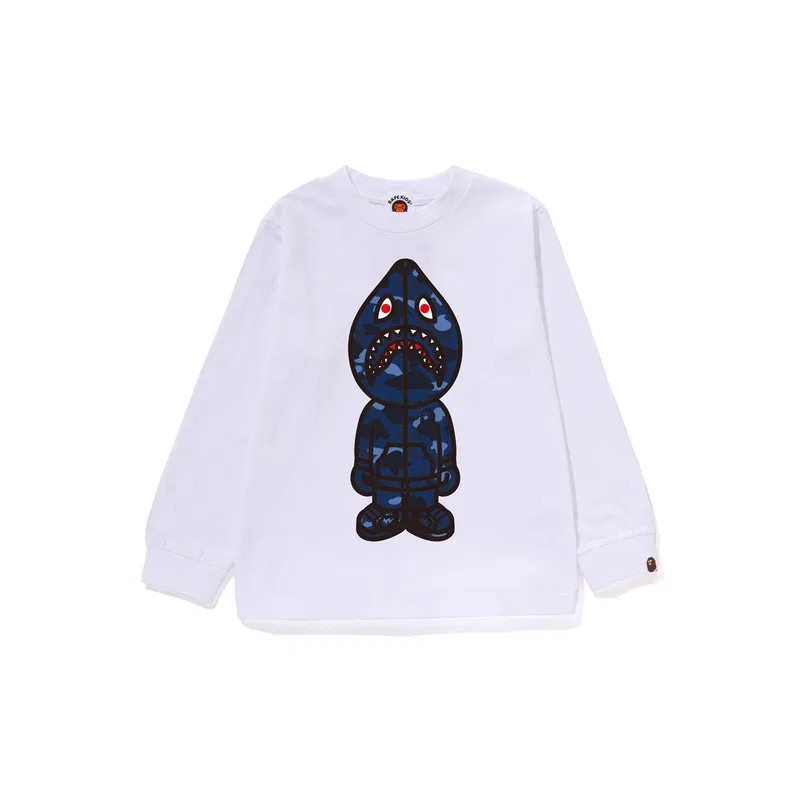 Футболка A BATHING APE для детей 3-7 лет, белая