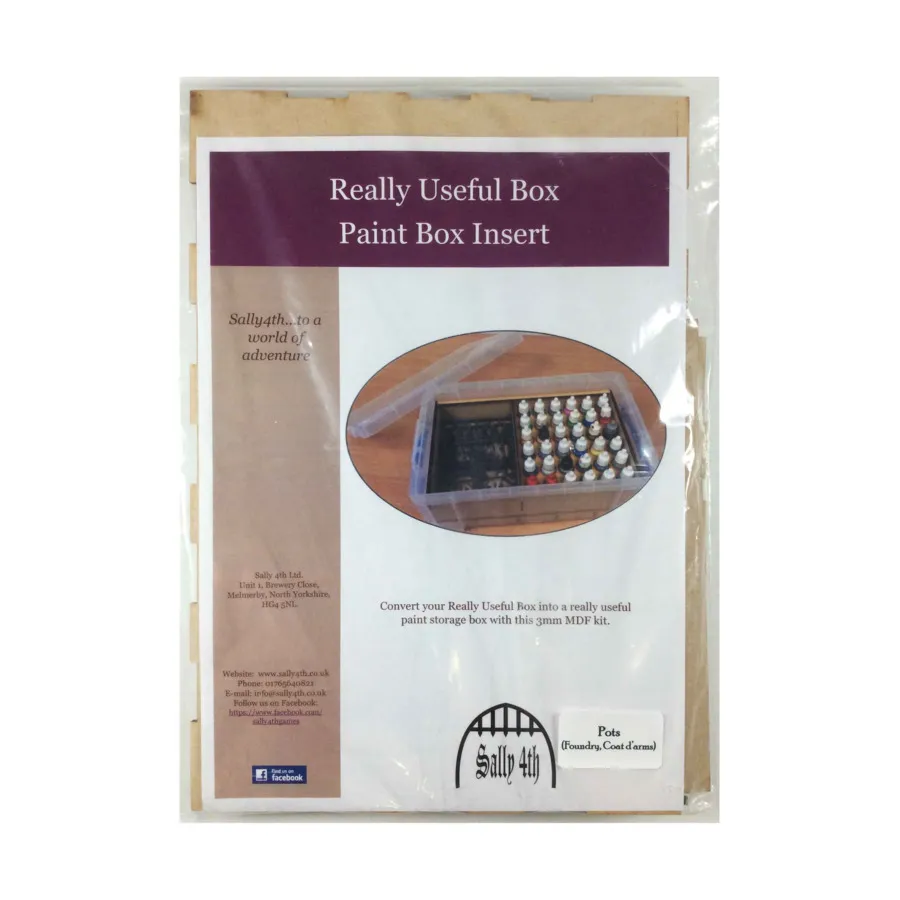 

Вставка в коробку с красками — горшки типа D (литейный цех/герб), Really Useful Box Inserts
