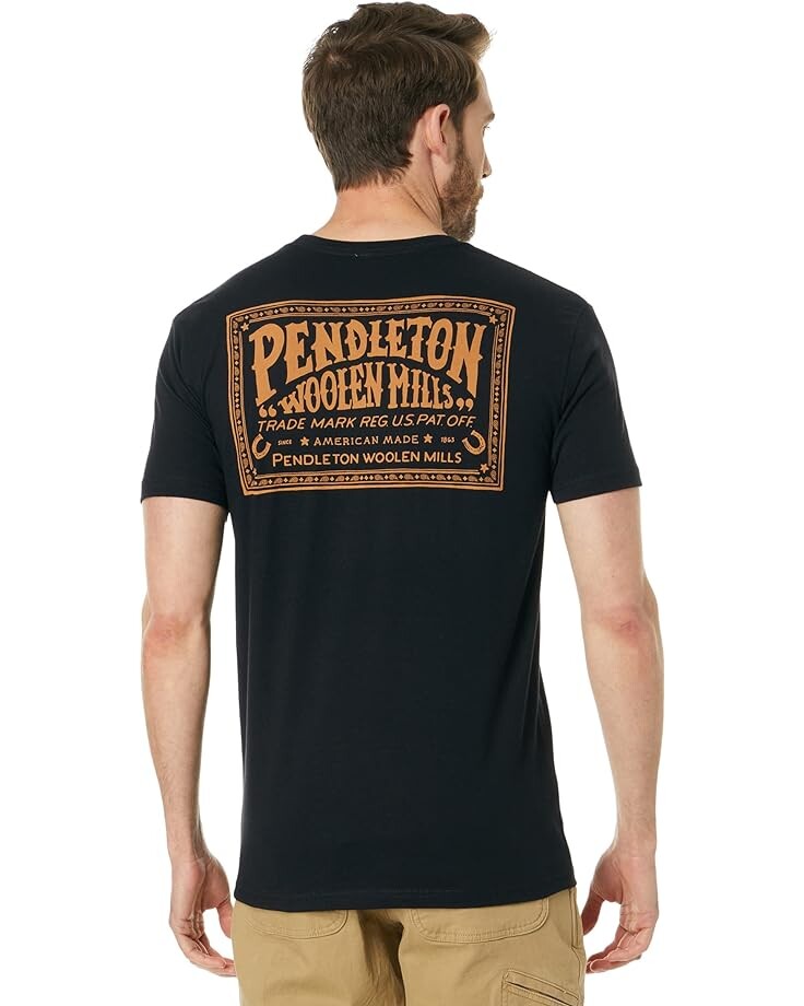 

Футболка Pendleton Stamp Logo Graphic Tee, цвет Black/Gold