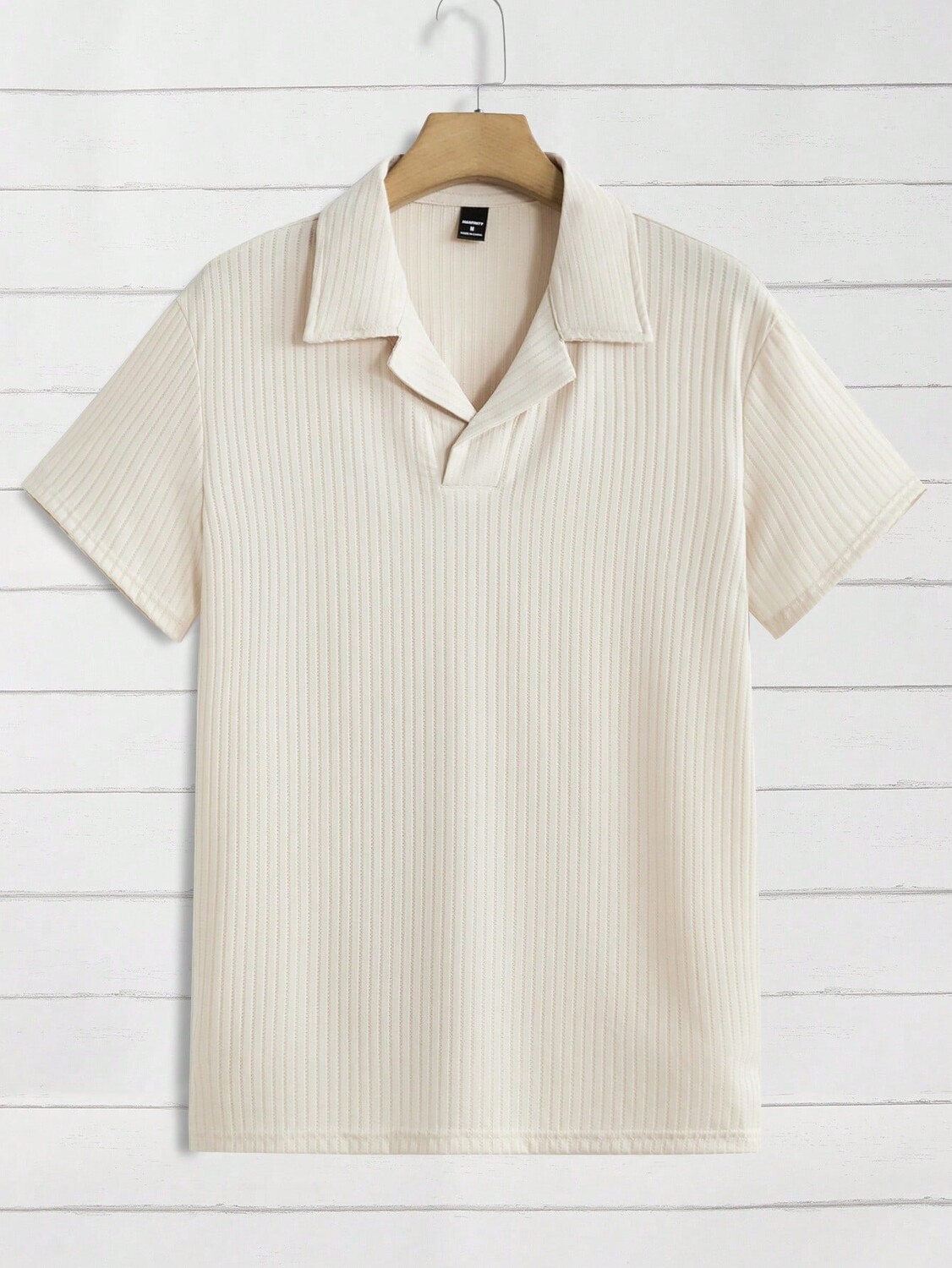 

Рубашка мужская Manfinity Hypemode в рубчик, абрикосовый