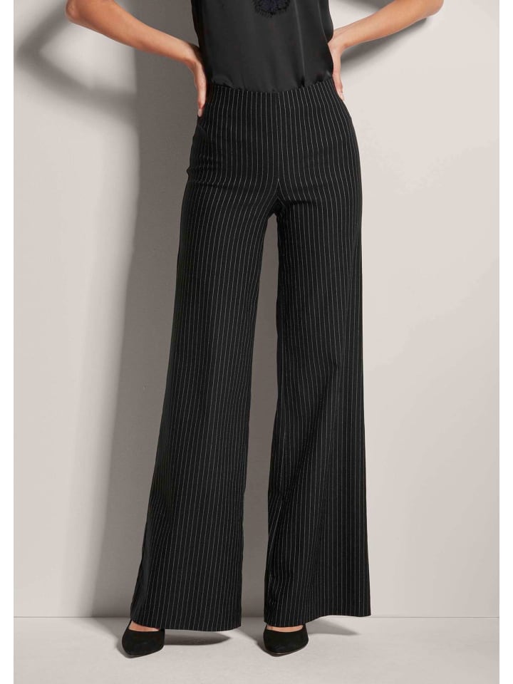 

MADELEINE Расклешенные брюки без шнурков, черного/бежевого цвета