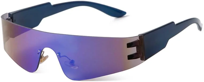 

Футуристические розовые зеркальные солнцезащитные очки 2027 года для женщин и мужчин. Модные узкие прямоугольные солнцезащитные очки в стиле стимпанк MTZJH, C6