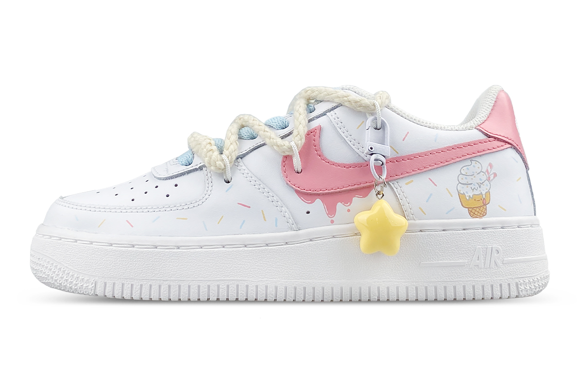 

Детские скейтерские кроссовки Air Force 1 для школьников Nike, белый