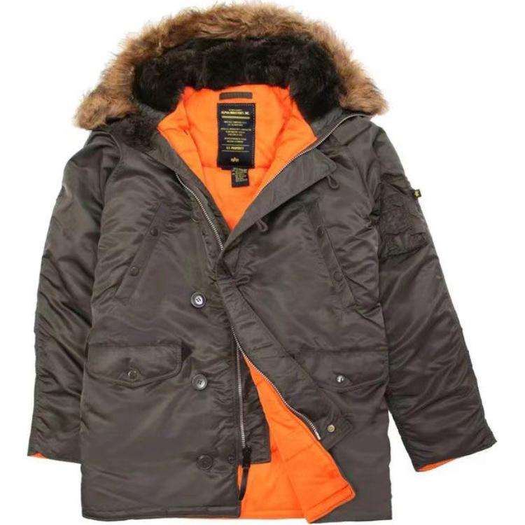 

Alpha Industries Парка мужская, Gunmetal Gray