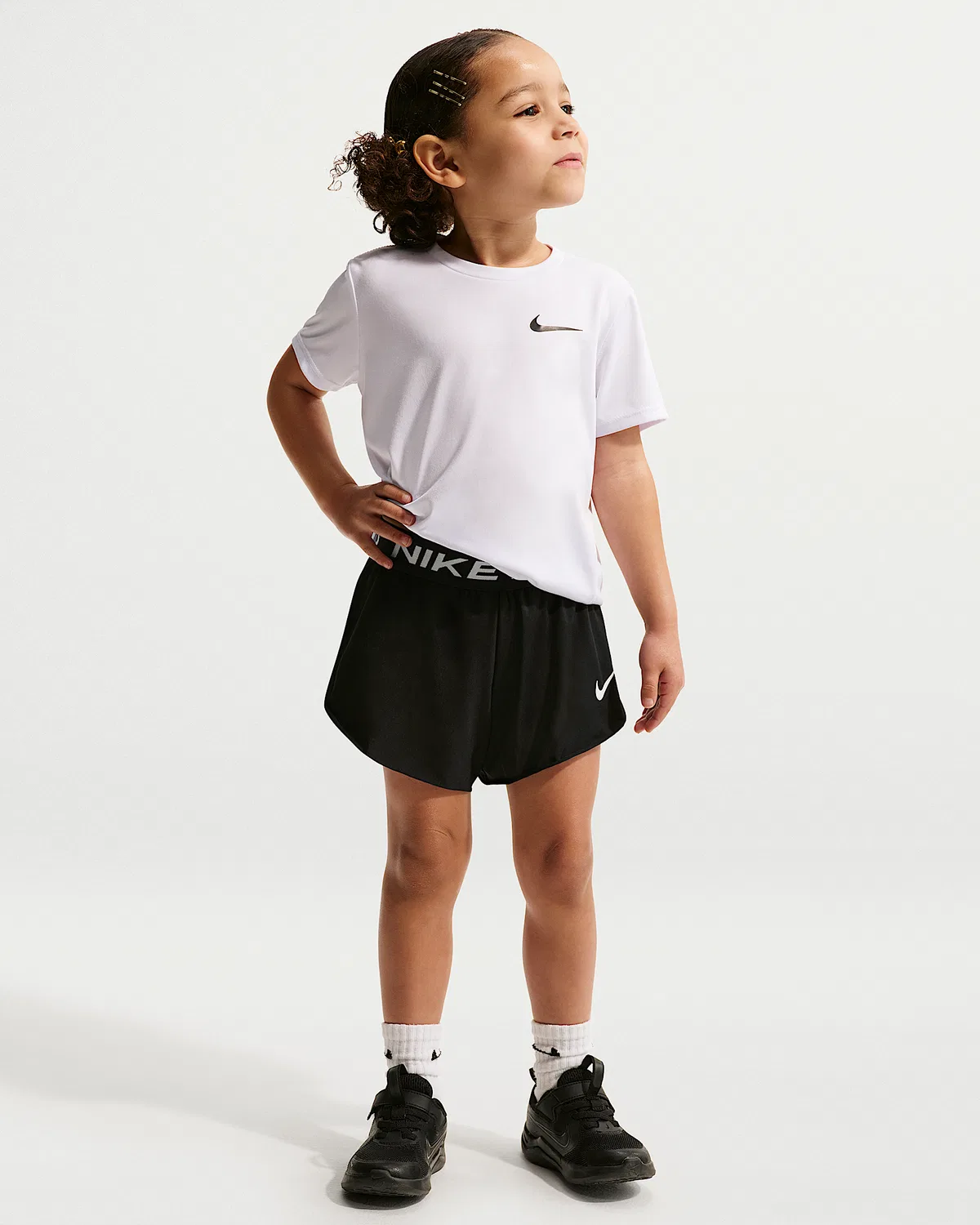 Детские шорты Nike Pro Toddler Dri-FIT 2-in-1, Black