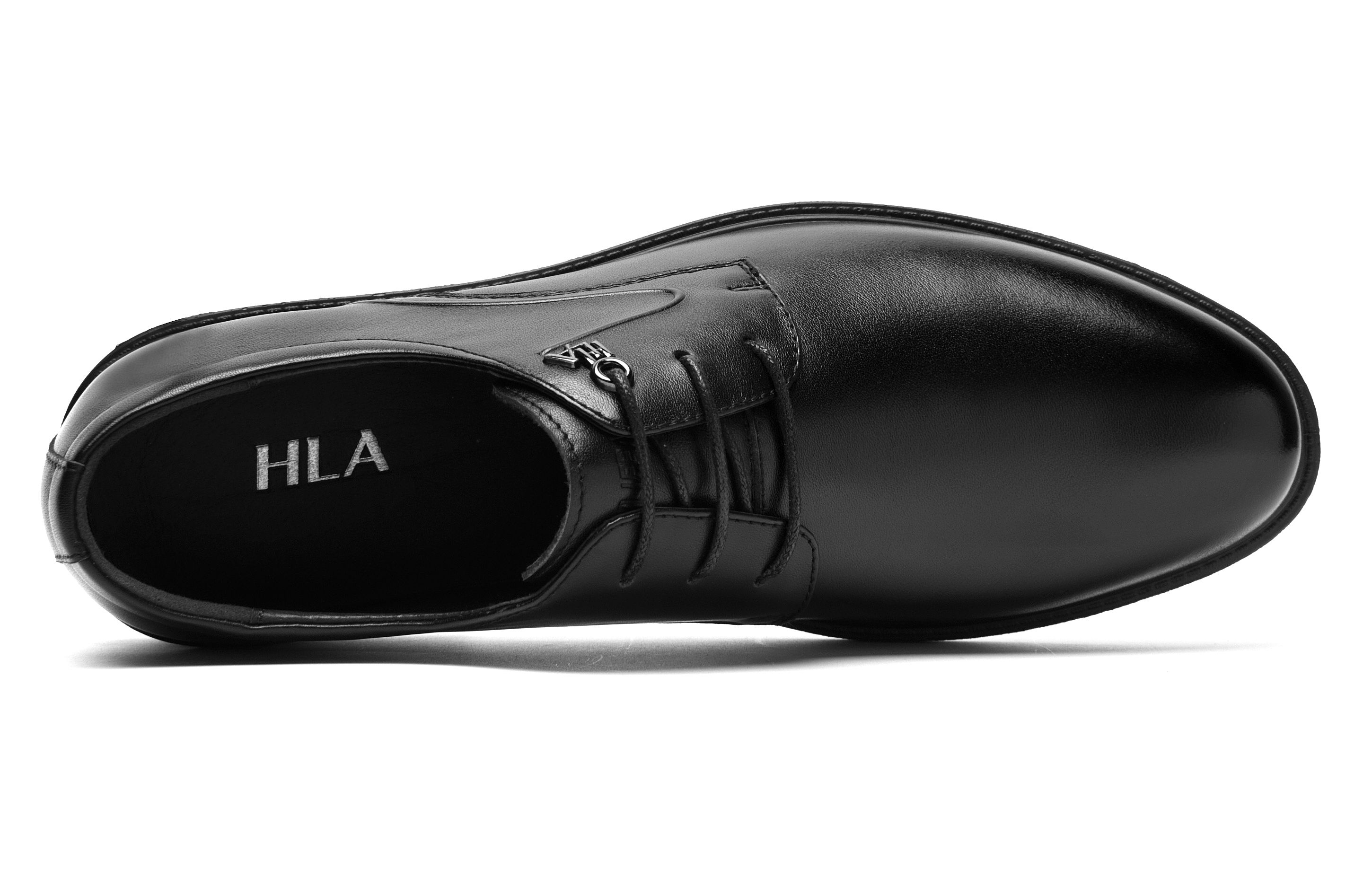 HLA Мужские классические туфли черные низкие, цвет Black (Box) — фото 4