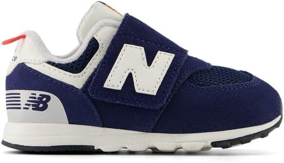 Кроссовки New Balance 574 New-b для маленьких мальчиков на липучке, красный/синий/темно-синий — фото 3