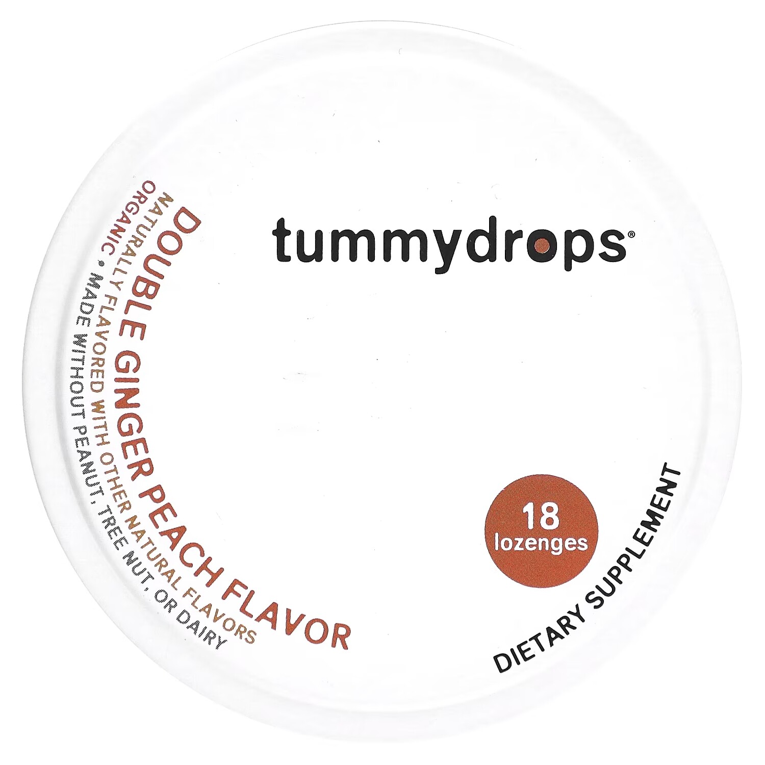 

Пастилки двойные Tummydrops с имбирем и персиком, 18 пастилок