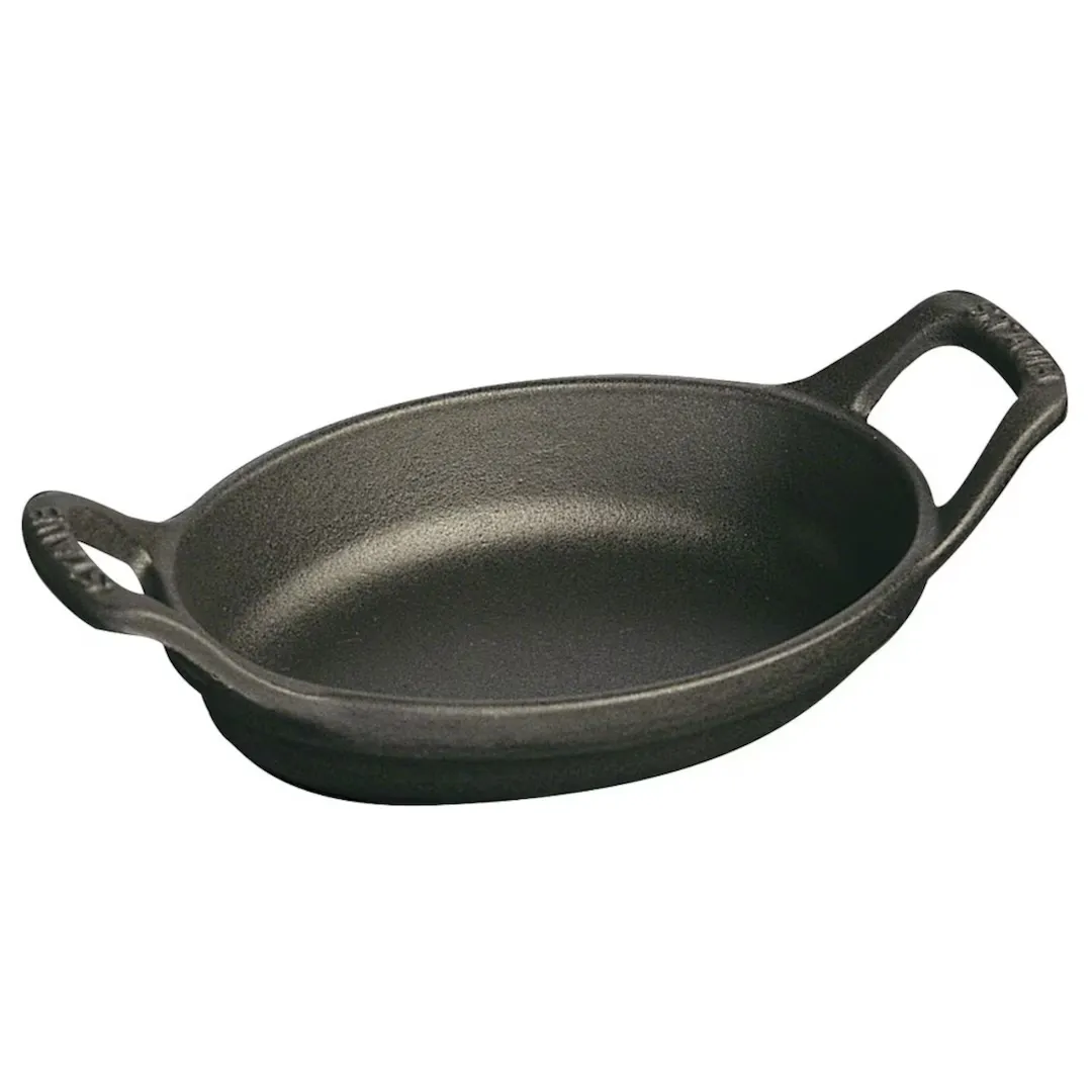 

Мини-овальный блюдце Staub, черный