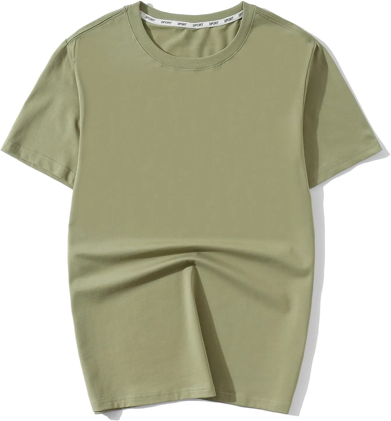 

Футболка мужская белая классическая с коротким рукавом