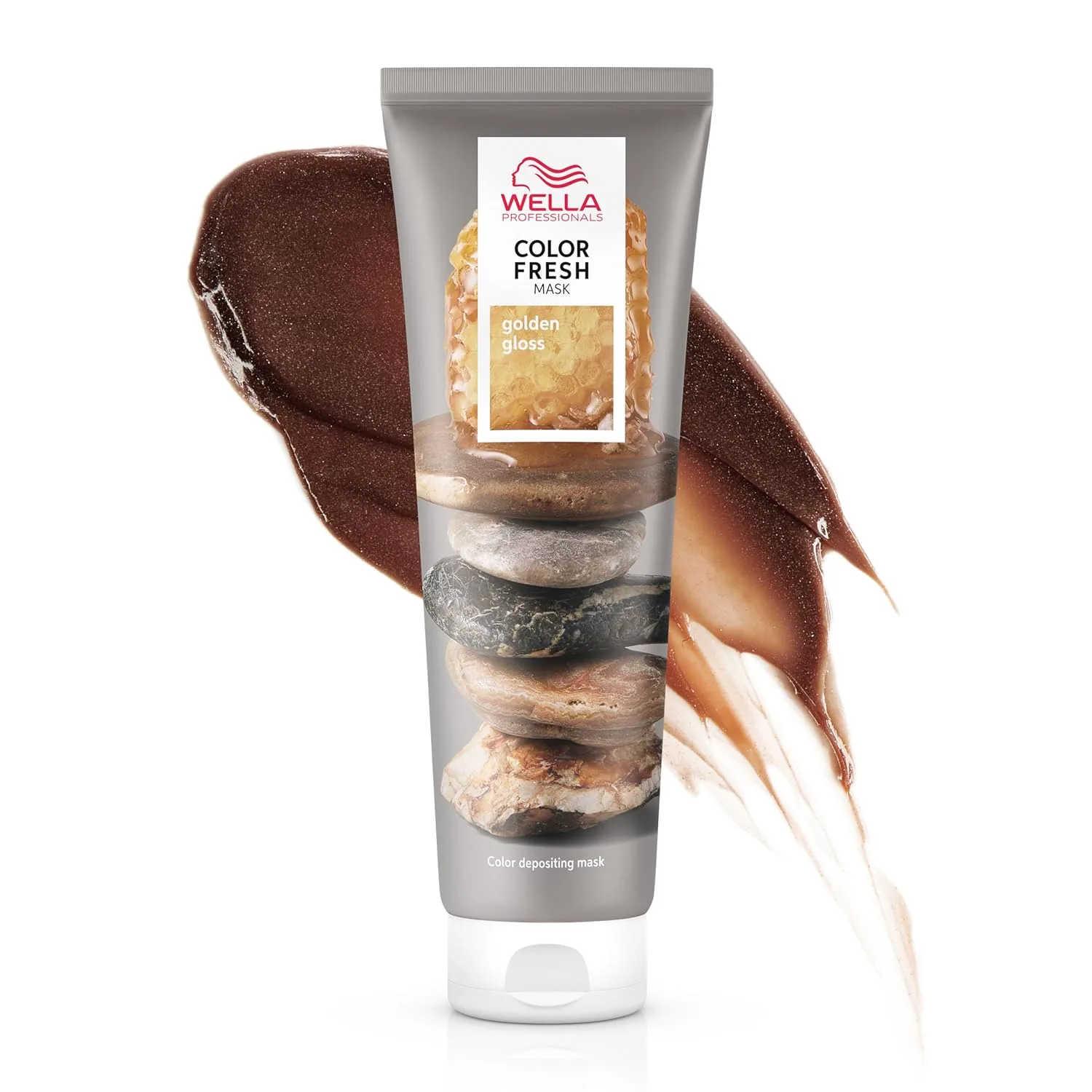 Wella Color Fresh Mask, восстанавливающая маска для волос с авокадо, веганская формула, 150 мл 141.75 г (1 шт.), Golden Gloss