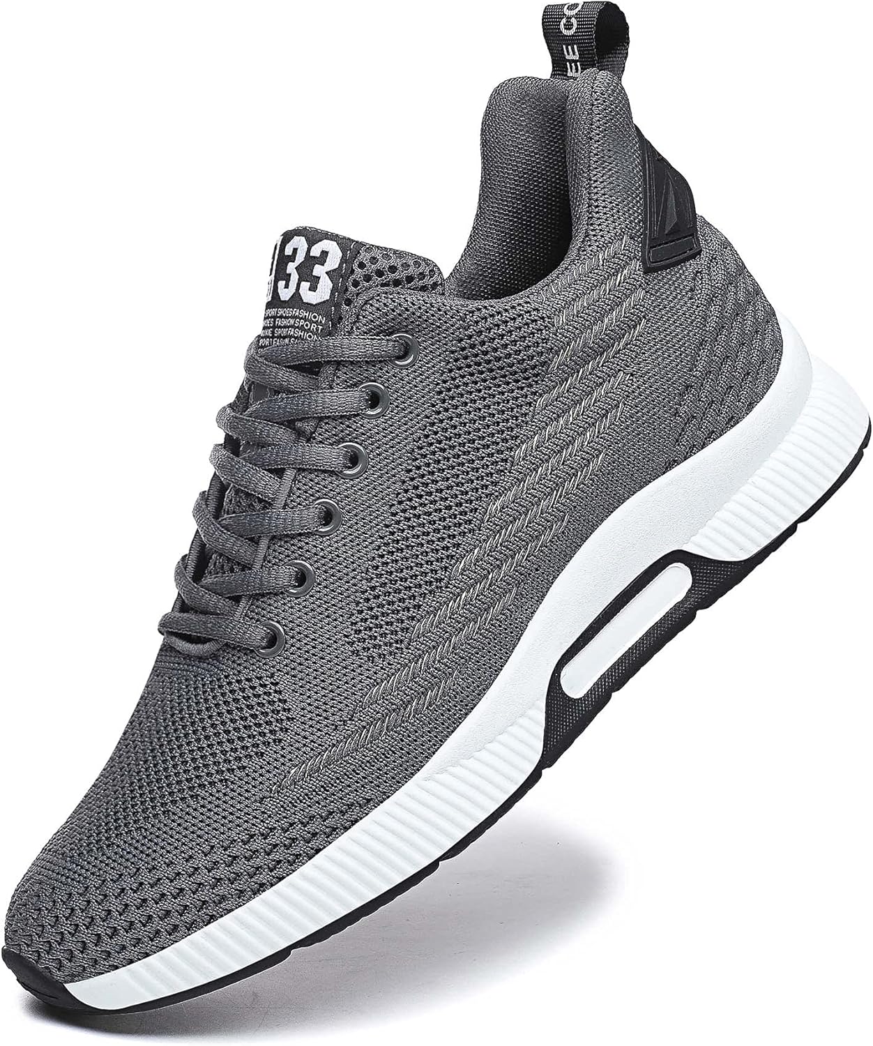 

Кроссовки CERYTHRINA Men Elevator, спортивная обувь с невидимым увеличением роста на 6 см, шнуровка, модные кроссовки, серый