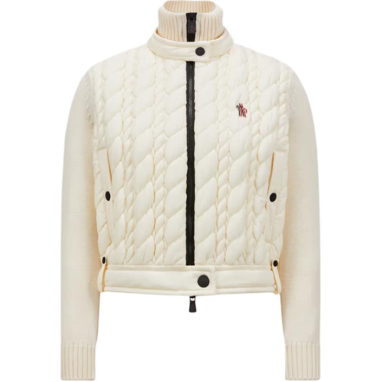 

Лыжная куртка на молнии из натуральной шерсти Grenoble Moncler, белый