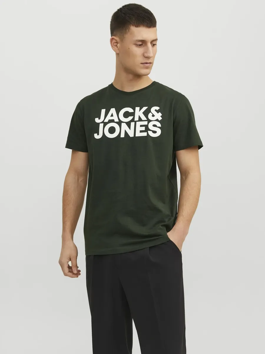 

Рубашка с круглым вырезом Jack & Jones "JJECORP LOGO TEE SS", цвет Mountain View