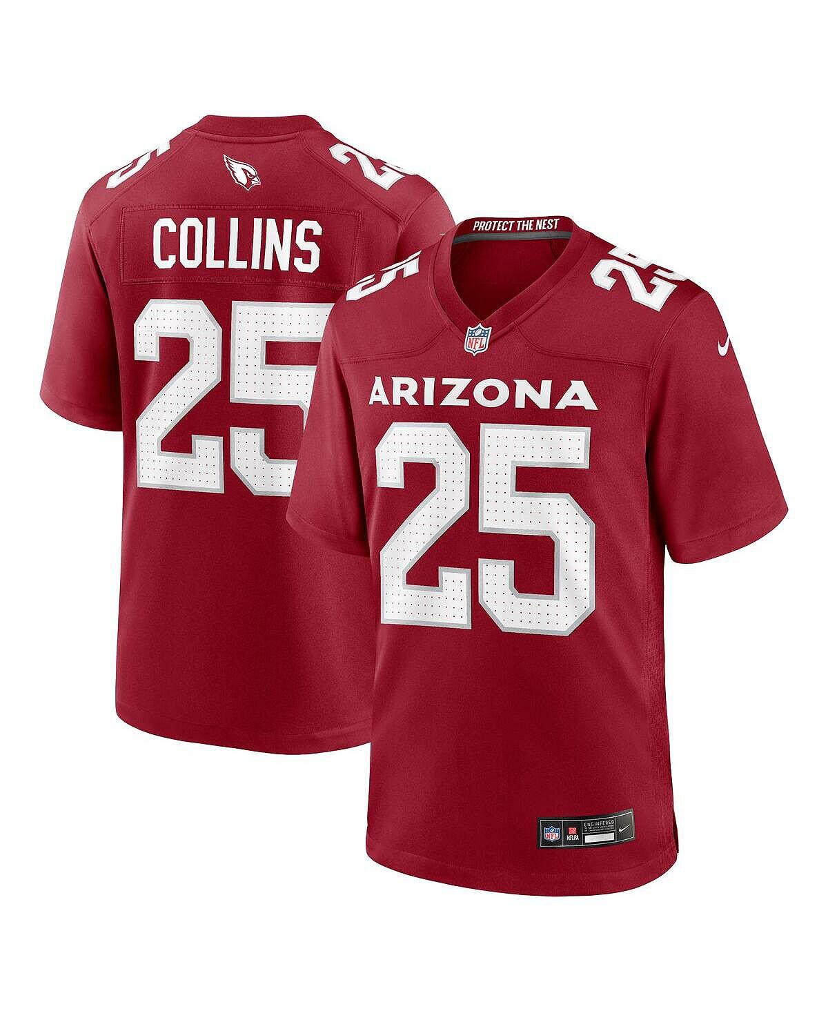 Мужская домашняя игровая майка Zaven Collins Cardinal Arizona Cardinals Nike — фото 2