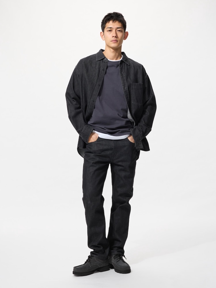 

Джинсы обычного кроя Uniqlo, черный