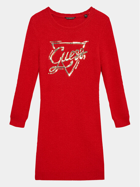 

Платье на каждый день, стандартного кроя Guess, красный