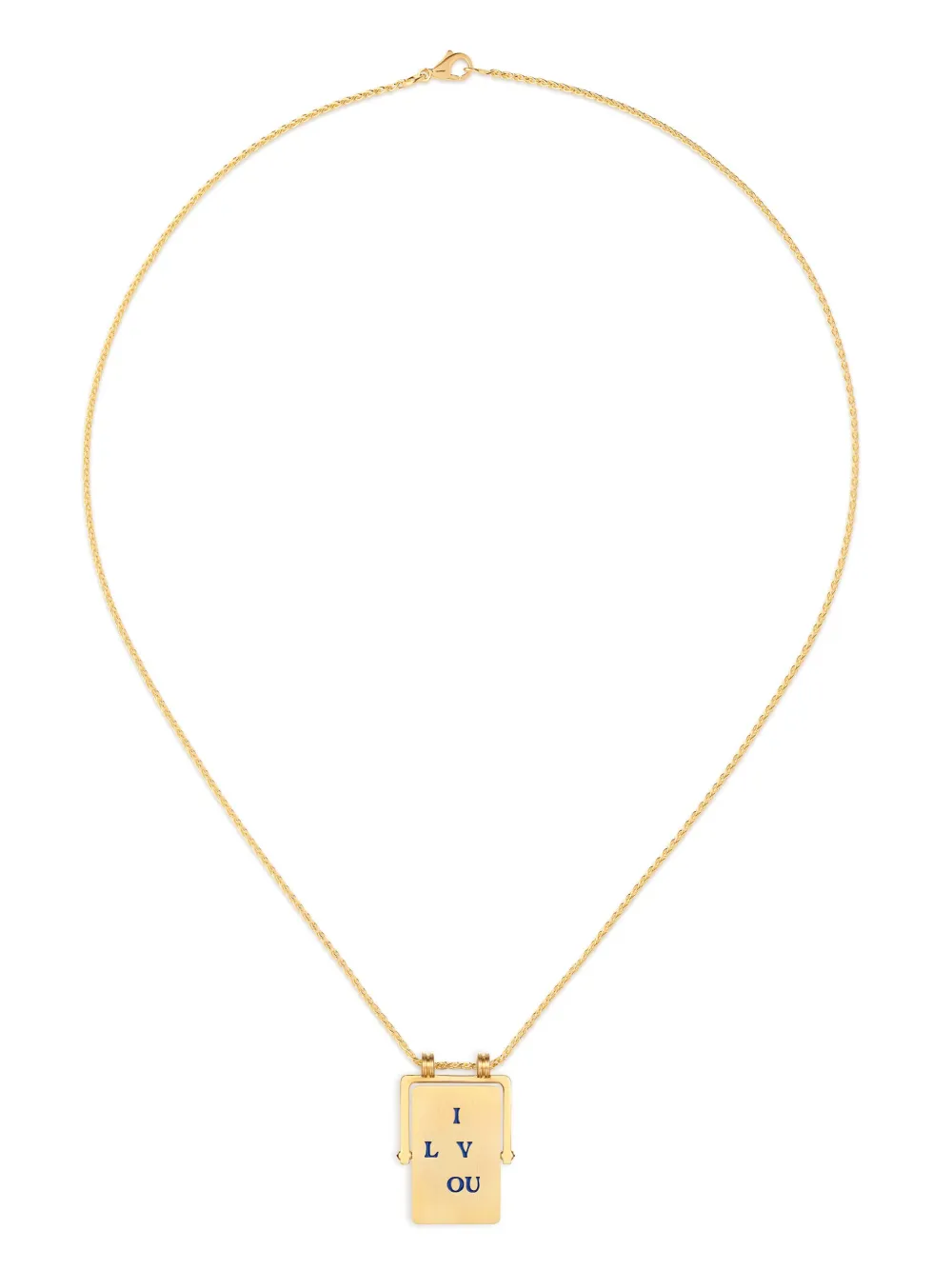 

Колье I Love You Spinner Scapular из желтого золота Marie Lichtenberg, золотой