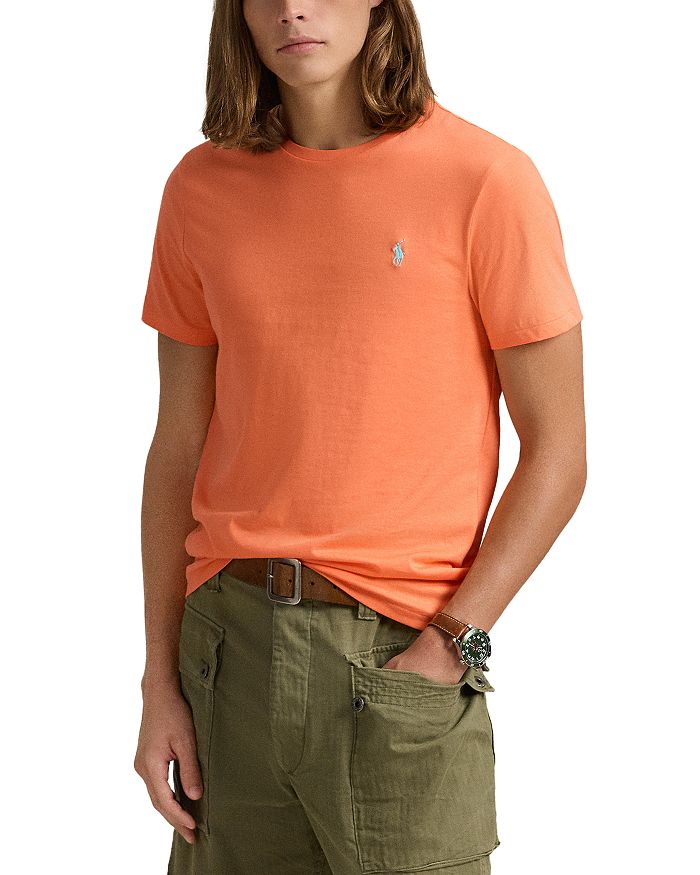 

Футболка однотонная, стираная Polo Ralph Lauren, оранжевый