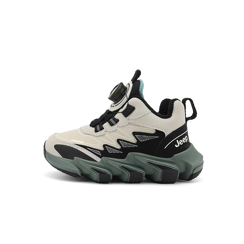 

Детские повседневные ботинки Jeep Mystic Cloud Green Khaki Brown с флисовой подкладкой
