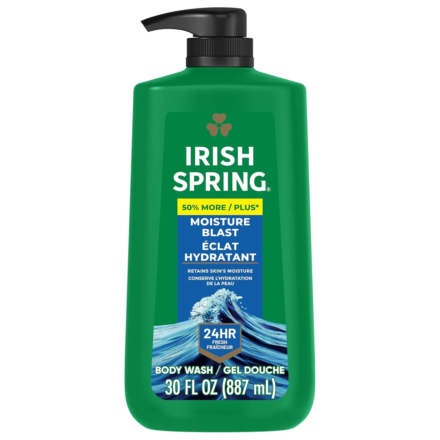 Мужской гель для душа Irish Spring Moisture Blast с помпой, 850 мл Irish Spring