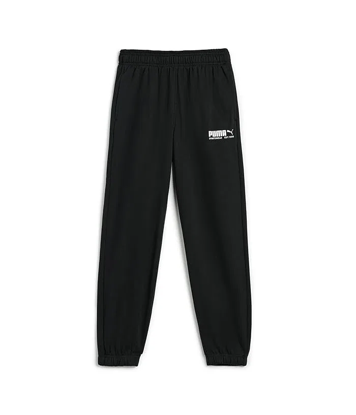 Спортивные штаны джоггеры Sport Pack Essential Joggers PUMA Kids, Black/Cool Dark Gray/Silver