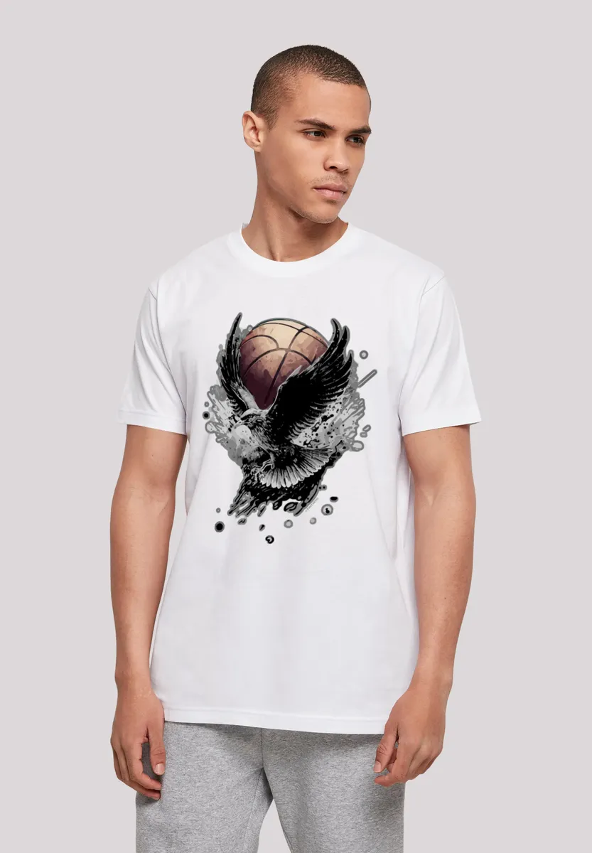 

F4NT4STIC Футболка "Basketball Eagle", принт, белый