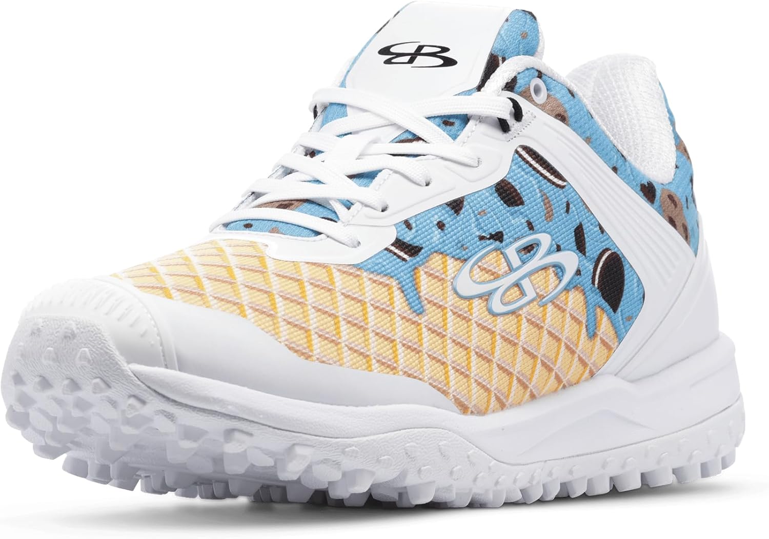 

Женские футбольные бутсы Boombah Viper для искусственного покрытия - носок для подачи 'Мороженое' - несколько вариантов цветов - несколько размеров, белый/синий/коричневый