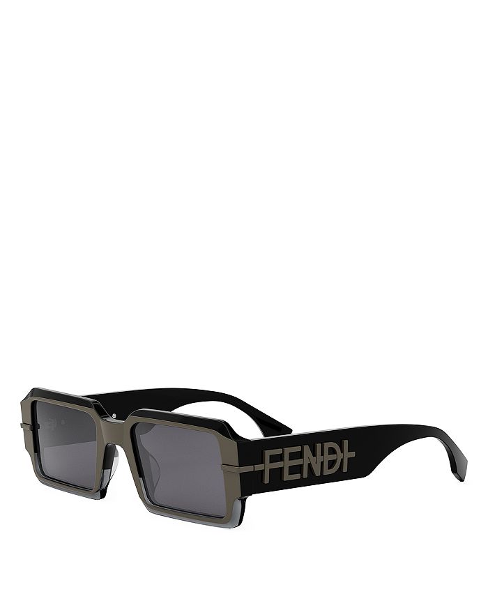 

Fendigraphy Геометрические Солнечные Очки, 52мм Fendi, черный