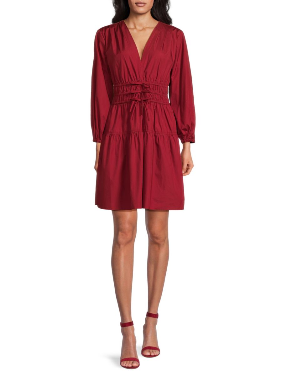 

Мини-платье Эмма Сюрплис Derek Lam 10 Crosby, цвет Merlot