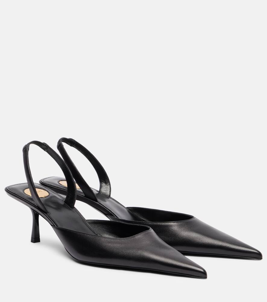 Туфли-лодочки Misty 55 на ремешке из кожи Saint Laurent, Noir