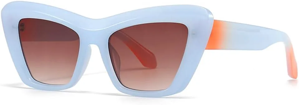 

MUTYNE Винтажные солнцезащитные очки «кошачий глаз» для женщин, ретро-очки, модные и сексуальные очки с защитой от УФ-излучения UV400, стильный уличный дизайн, C2