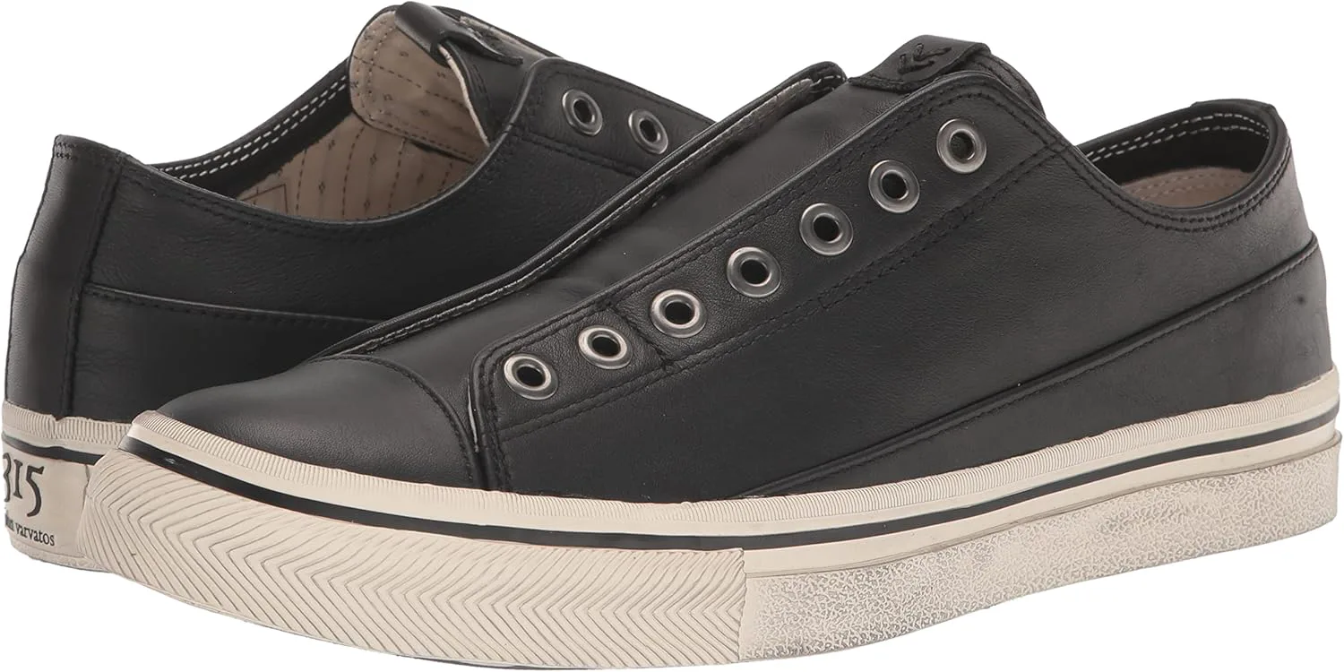 Мужские кроссовки John Varvatos Vulc без шнурков низкие, черный — фото 4