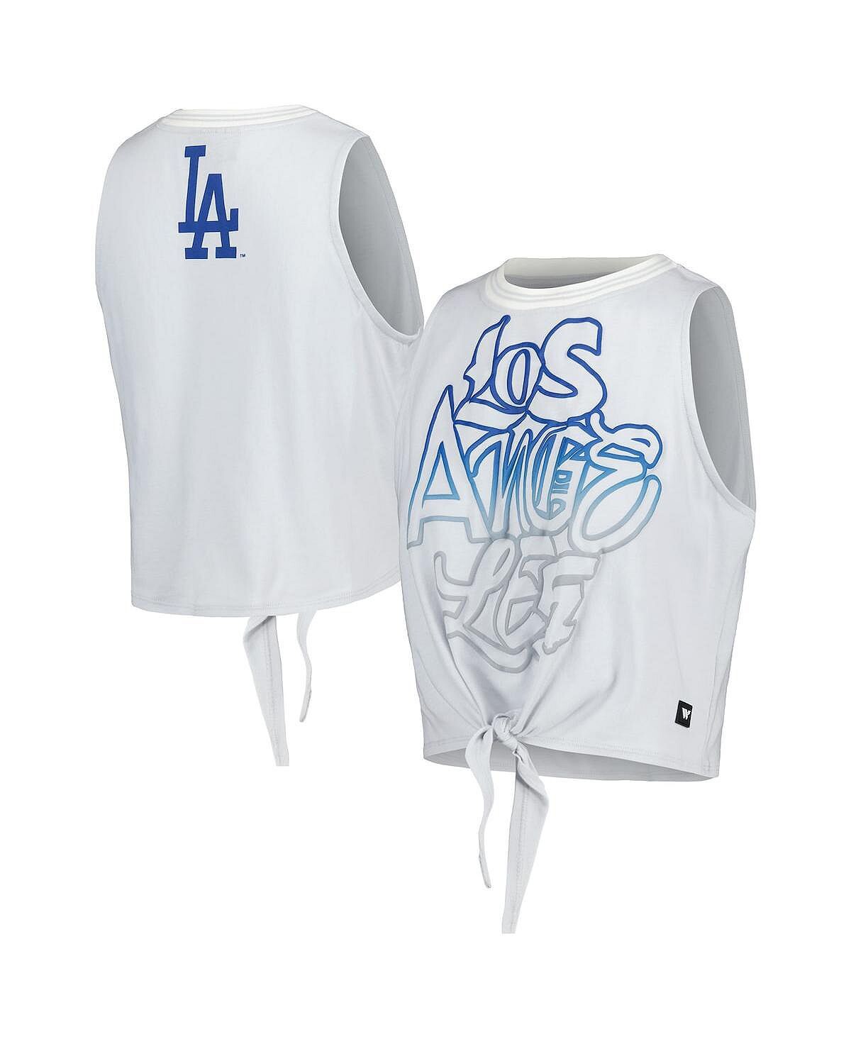 

Женская серая майка Los Angeles Dodgers с перекрученной завязкой спереди The Wild Collective, серый