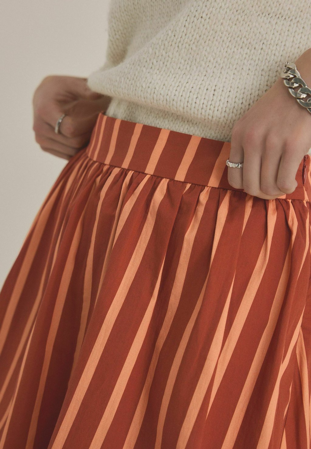 Юбка-фонарик REGULAR FIT-BUBBLE HEM - Mini skirt Next, оранжевый — фото 3