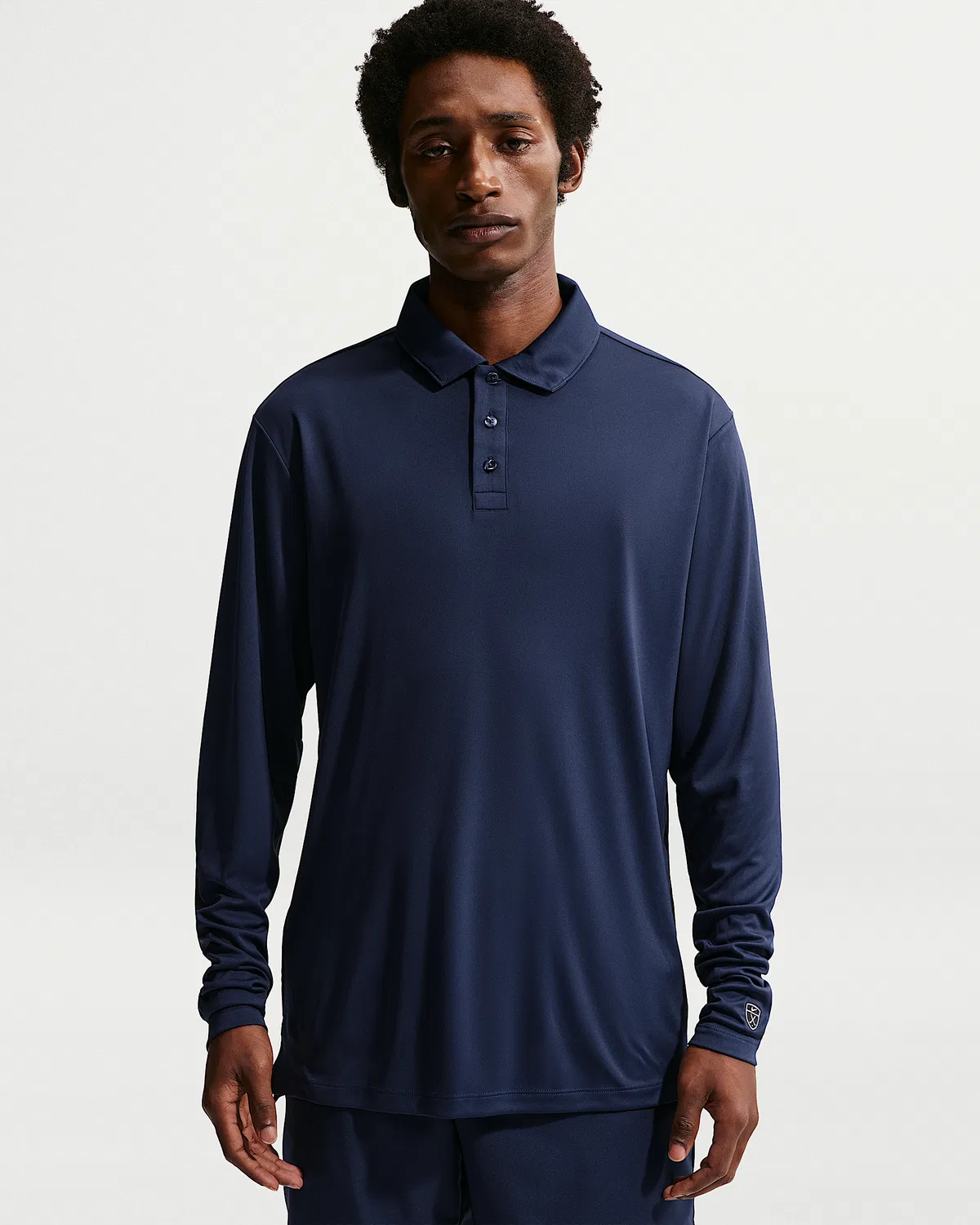 Мужское длинное поло Nike Par Dri-FIT с логотипом, College Navy/College Navy