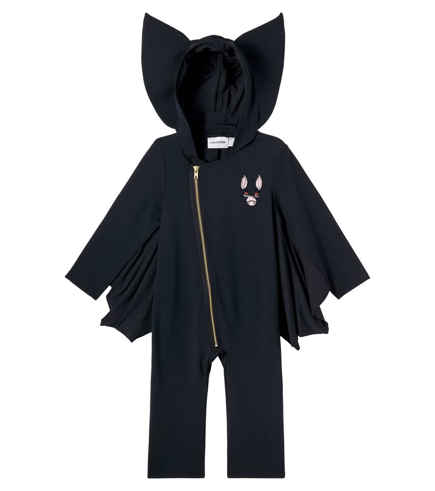 

Батловый комбинезон из хлопкового джерси Mini Rodini, Black