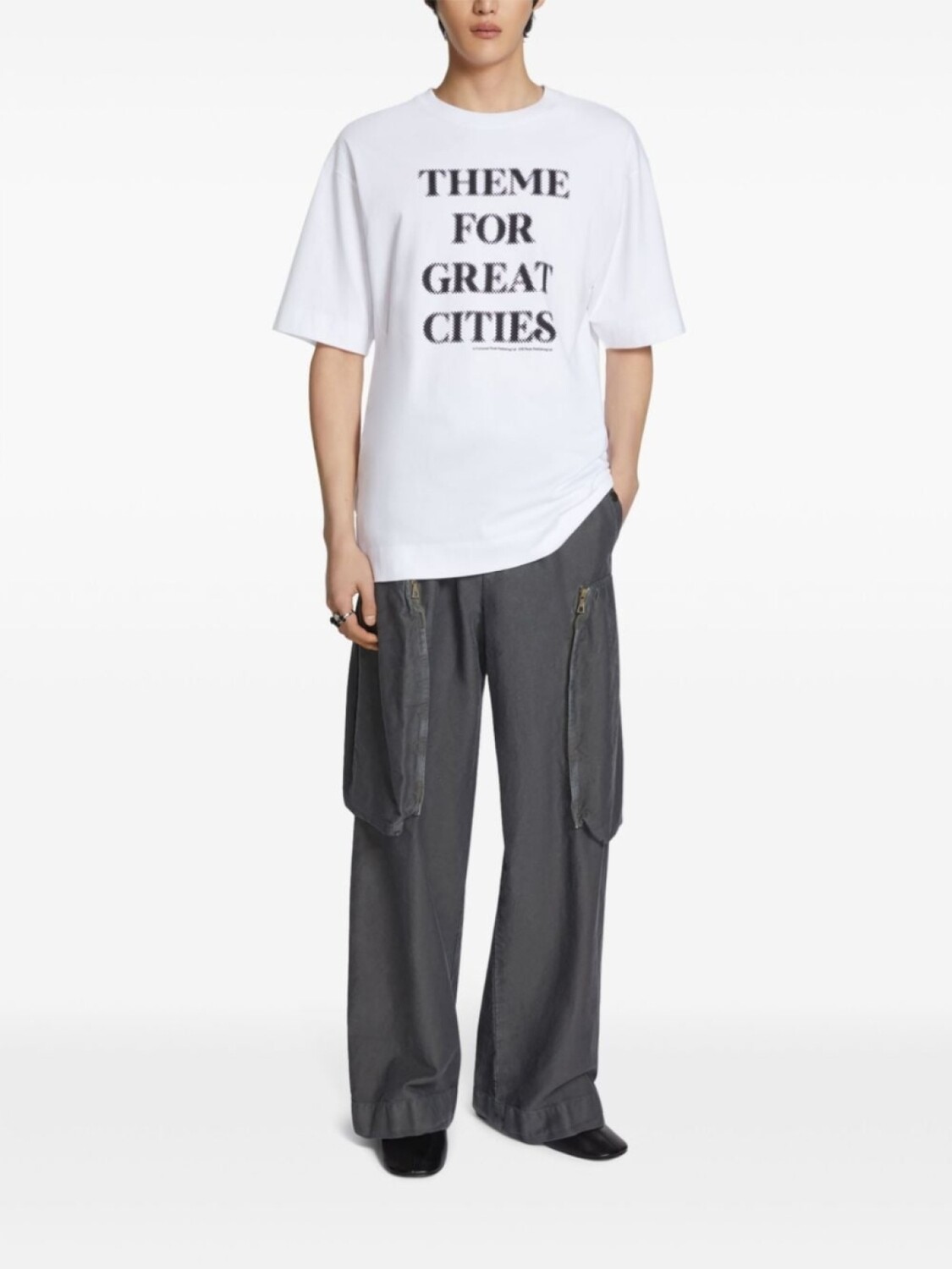 

DRIES VAN NOTEN футболка с принтом, белый