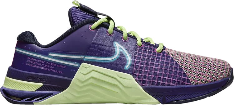 

Кроссовки Wmns Metcon 8 AMP 'Deep Purple Barely Volt', фиолетовый