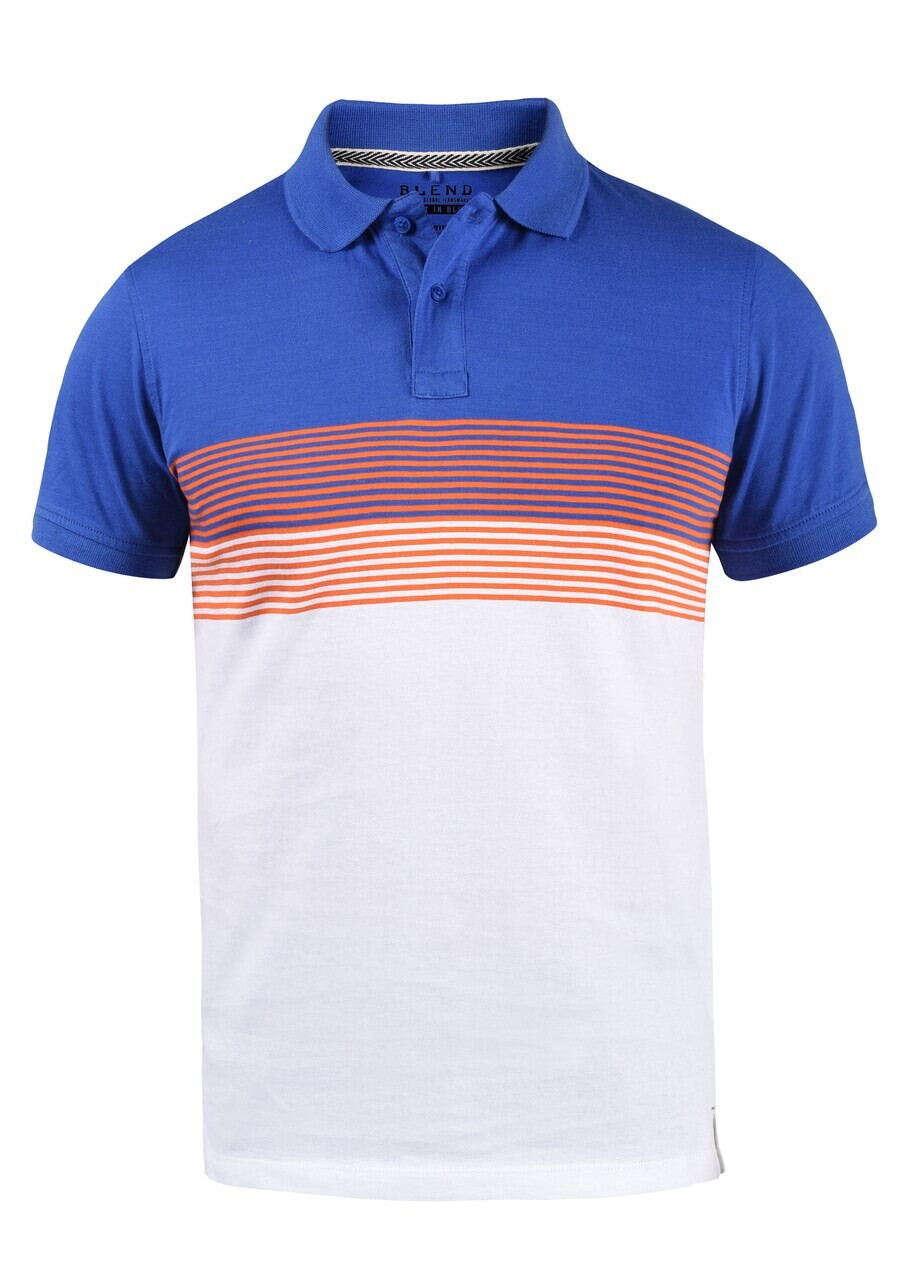 

Рубашка поло BLEND Shirt Fabi, цвет blue/white