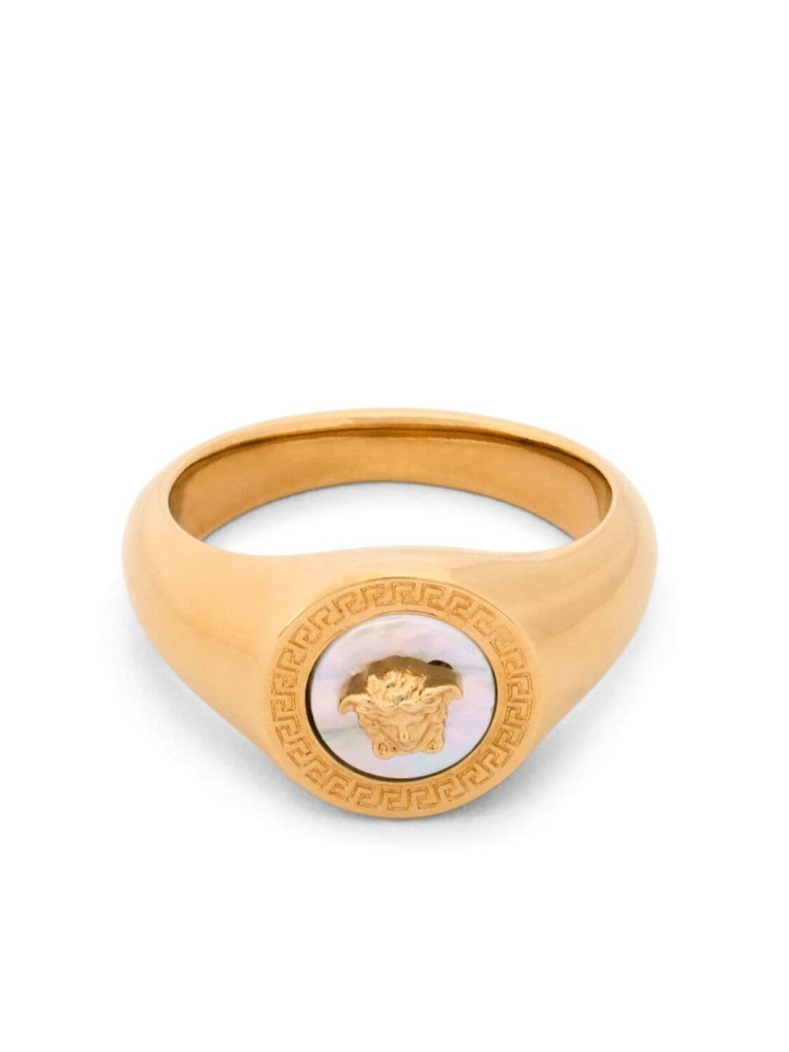 

Кольцо-печатка с иконой Versace, золотой