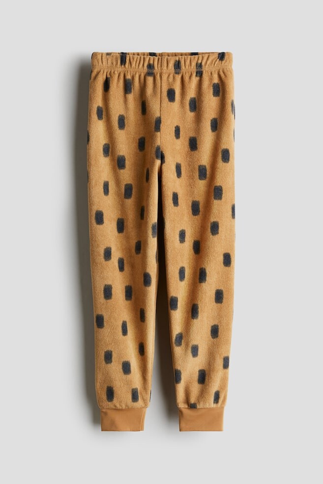

Флисовые брюки H&M, бежевый