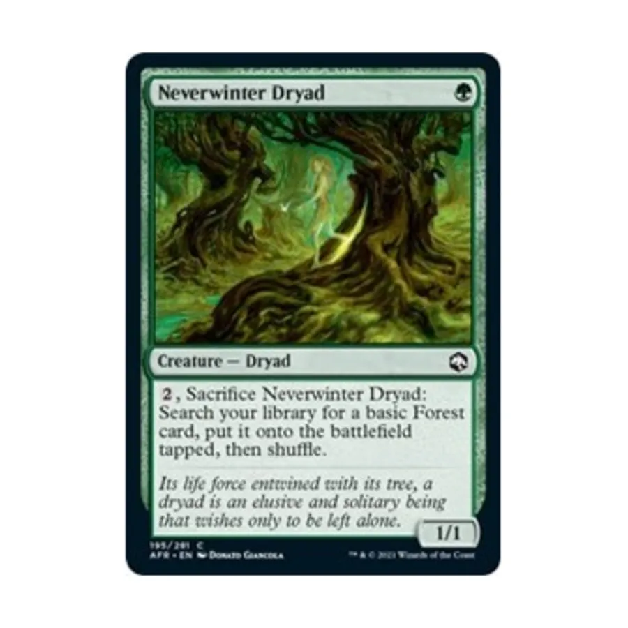 

CCG Невервинтерская дриада (клавиша C), MTG - Adventures in the Forgotten Realms