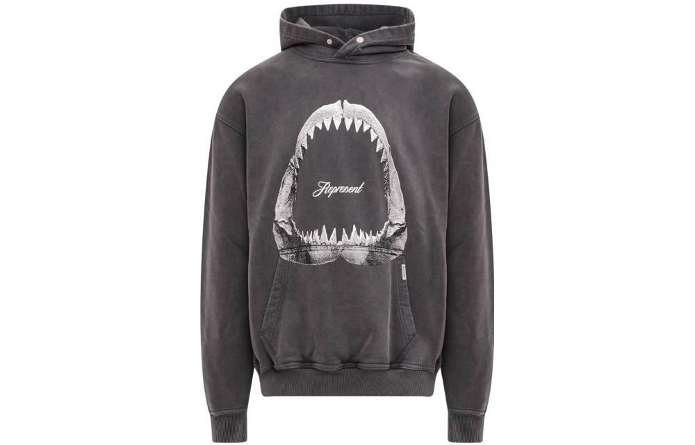 

Толстовка с акулой REPRESENT, серая